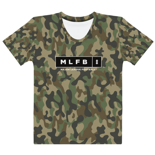 Women's Camouflage MLFB Logo T-shirt