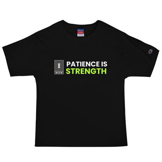 Men's Champion Patience Is Strength Black T-Shirt