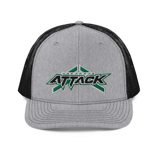 Attack Trucker Gray Black Cap