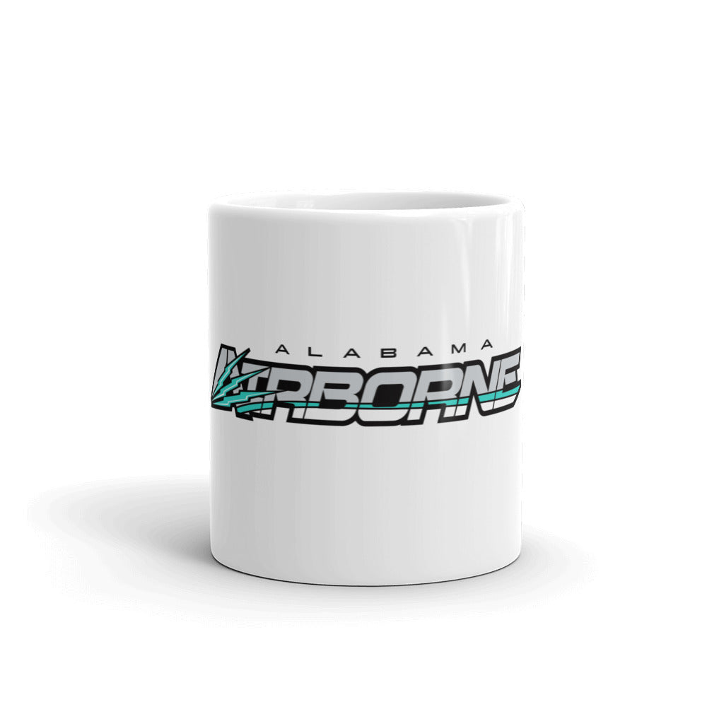 Airborne White glossy mug