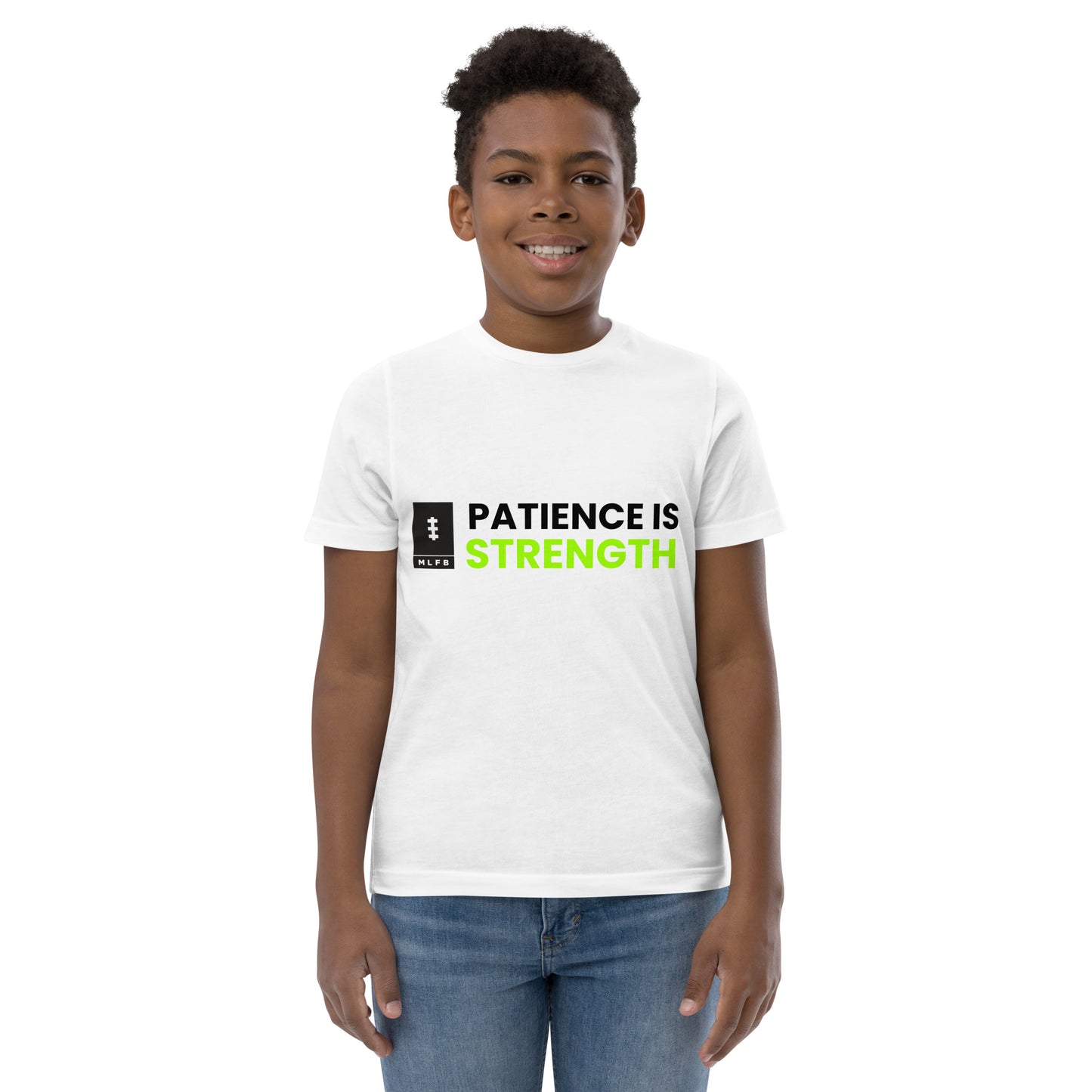 Youth jersey Patience Is Strength t-shirt
